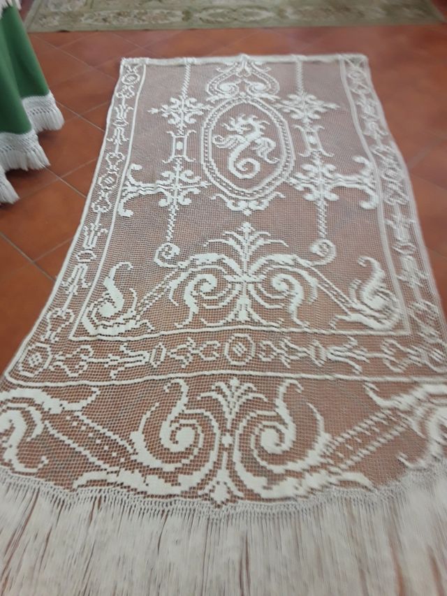 MUITO ANTIGA E ELEGANTE ÇORTINA DO SÉCULO XIX