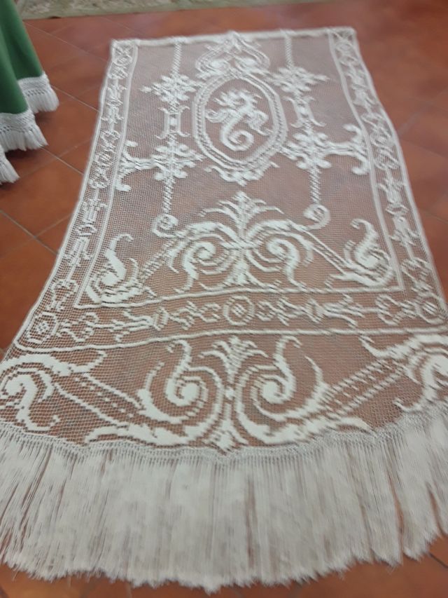 MUITO ANTIGA E ELEGANTE ÇORTINA DO SÉCULO XIX