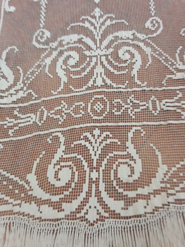 MUITO ANTIGA E ELEGANTE ÇORTINA DO SÉCULO XIX