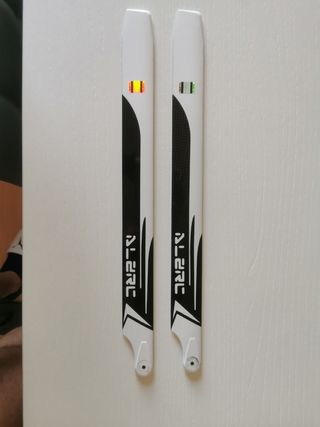 Palas 380mm helicoptero carbono
