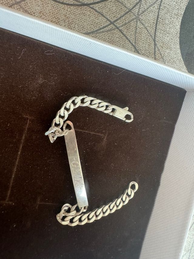 Pulsera plata mujer.
