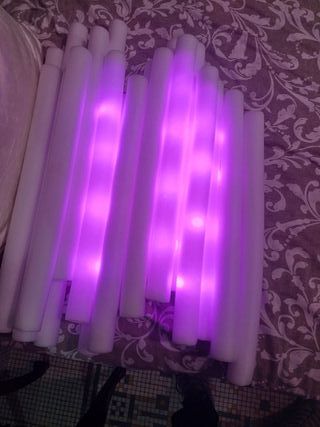 Varitas de espuma con luz LED, fiestas, conciertos