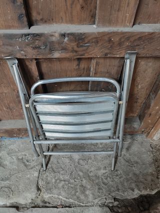 Silla plegable de aluminio