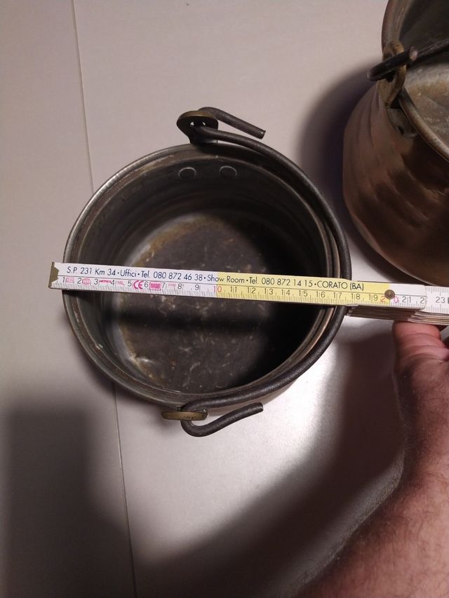 Set di 3 pentole in rame