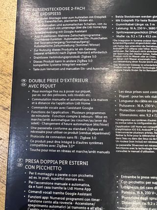 Tomadas wifi exterior Smart Home SilverCrest-NOVO