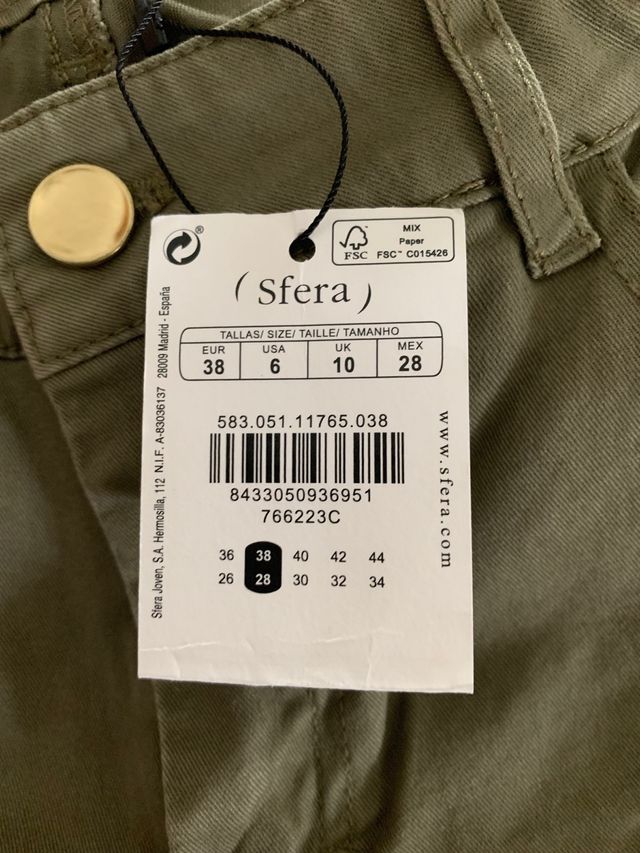 Pantalon verde militar 