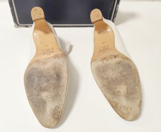 Zapatos de piel con tacón n. 35