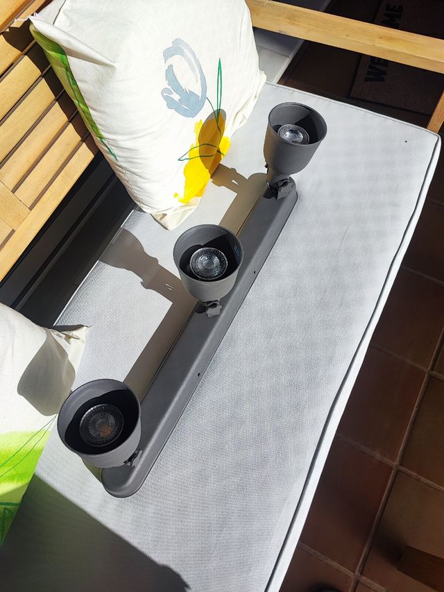 OFERTA FINAL! Spot 3 luces gris oscuro