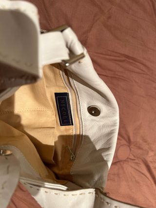 Bolso blanco en piel