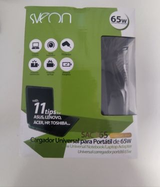 Cargador universal para portátil de 65W