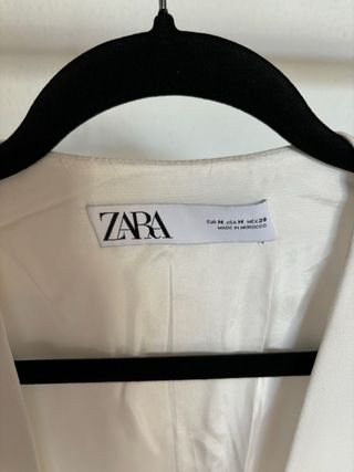 Blazer capa blanca Zara