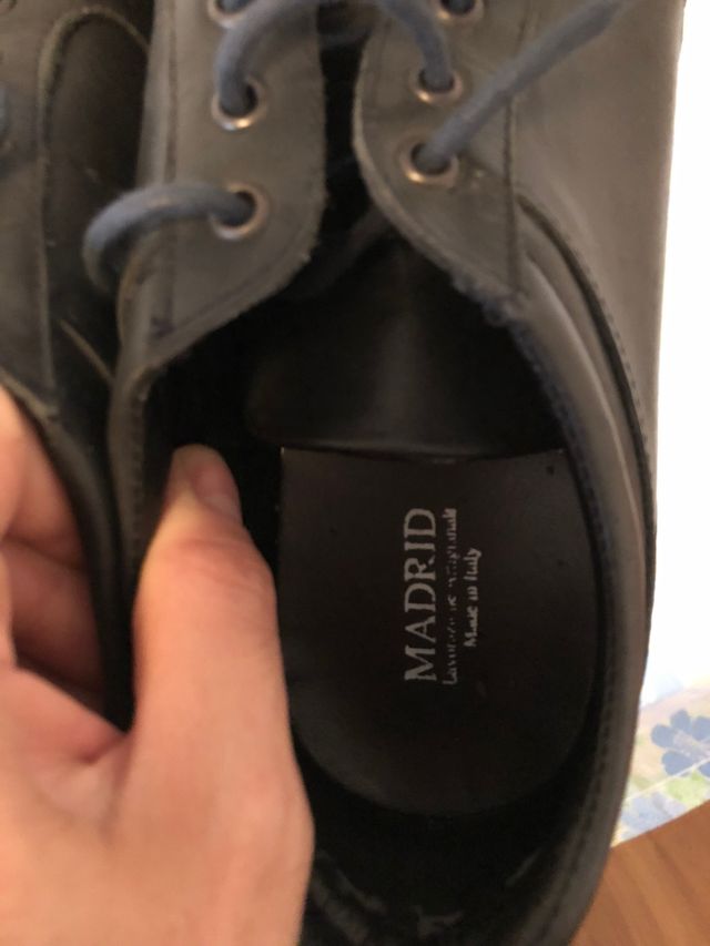 Scarpe uomo stringate Made in Italy BLU