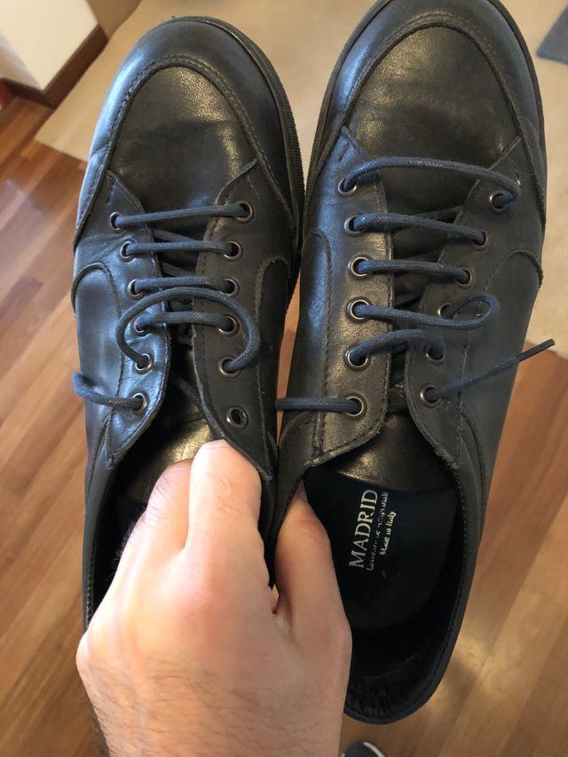 Scarpe uomo stringate Made in Italy BLU