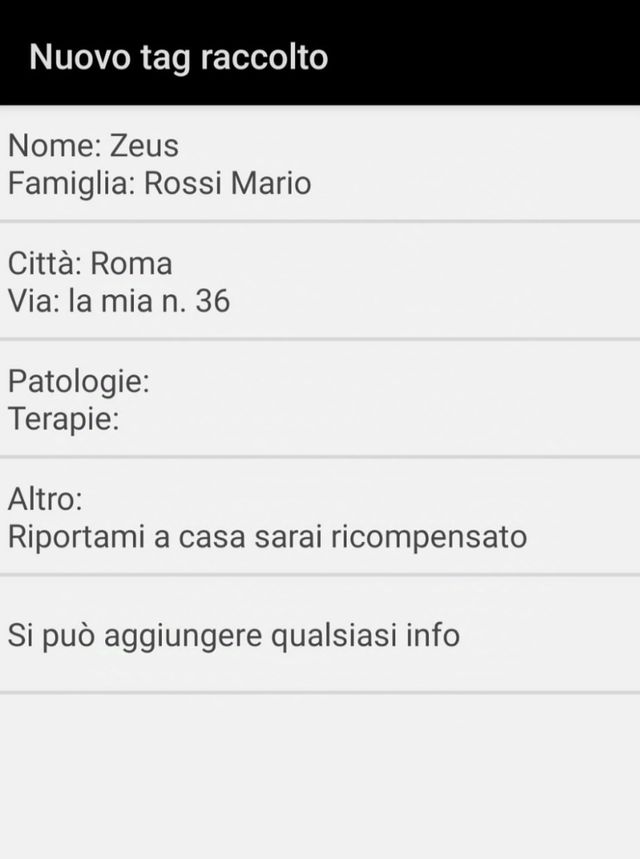 Medaglietta cani gatti e pelosetti vari