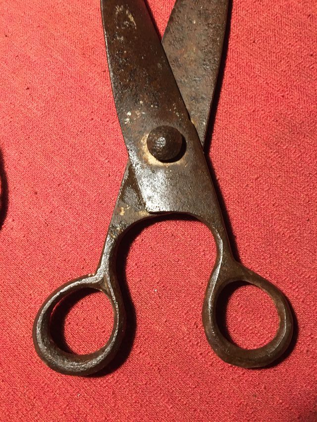 Vecchie forbici per tosatura