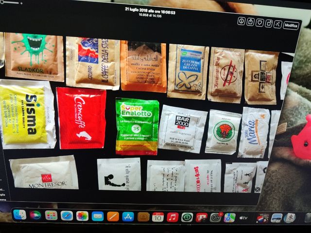 90 bustine zucchero da collezione