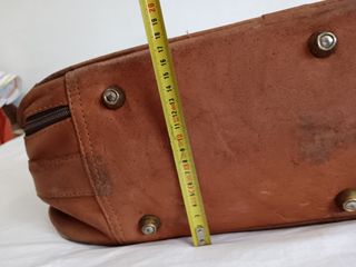 Maleta vintage cuero natural vacuno 