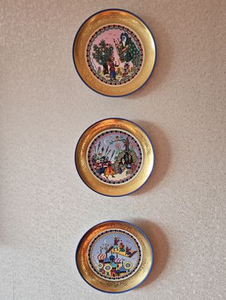 Piatto da Collezione Decorato Oro