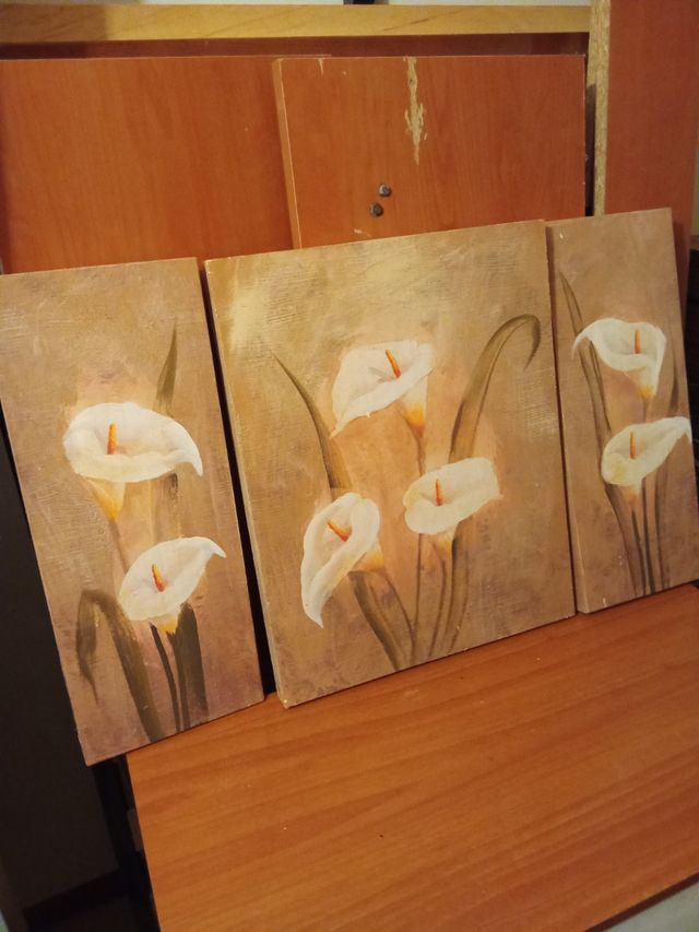 Conjunto de tres cuadros