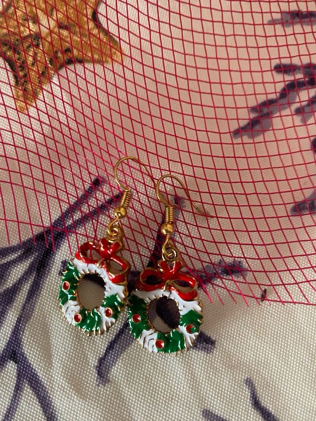 10 paia orecchini natalizi