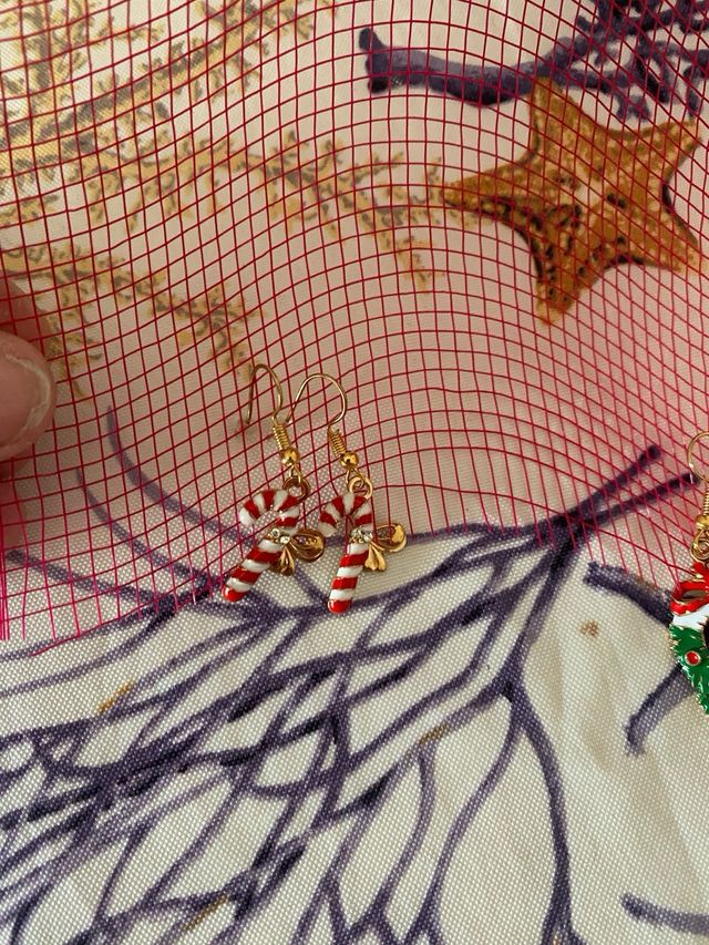 10 paia orecchini natalizi