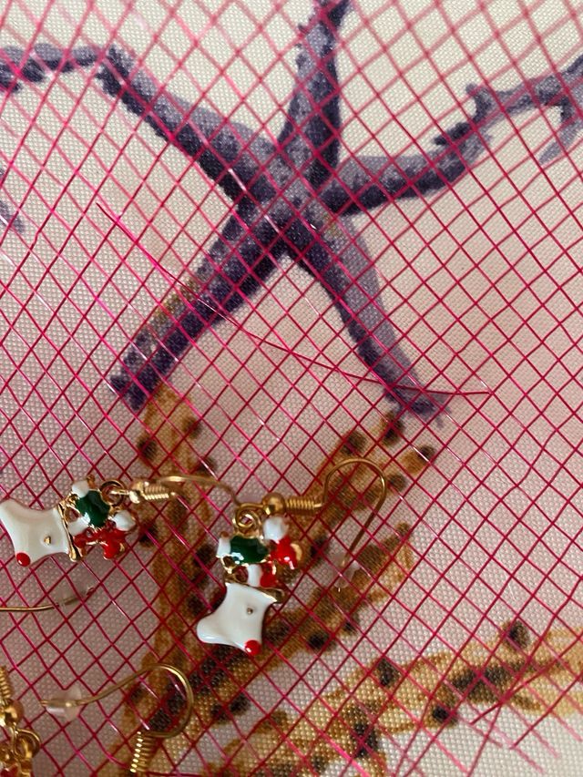 10 paia orecchini natalizi