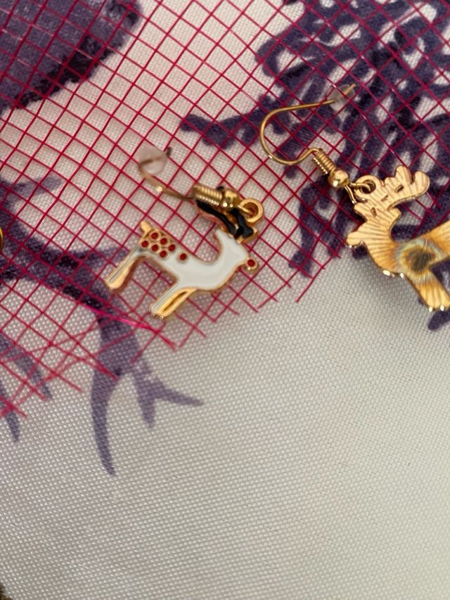 10 paia orecchini natalizi