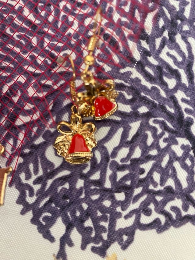 10 paia orecchini natalizi