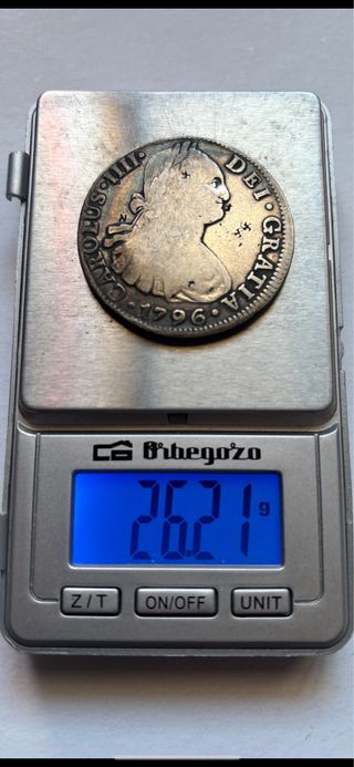 8 reales 1796 Mexico (BC+) Carlos IIII