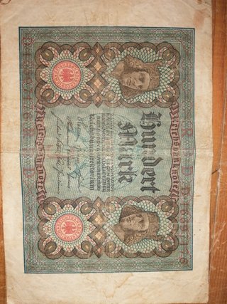 Billete Alemania 100 Marcos 1920