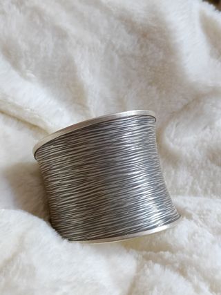 Plata brazalete Karen Tailandia ajustable
