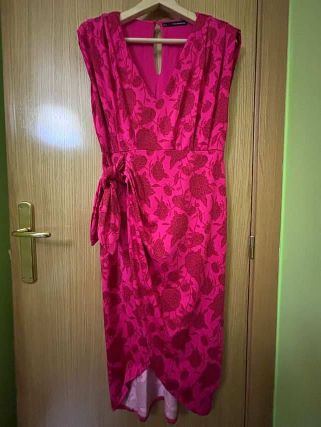 Vestido estampado Sfera rosa/rojo