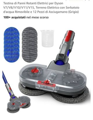 accessorio lavapavimenti dyson + panni