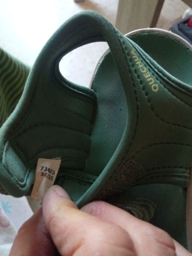 Zapatillas niña verde t34/35