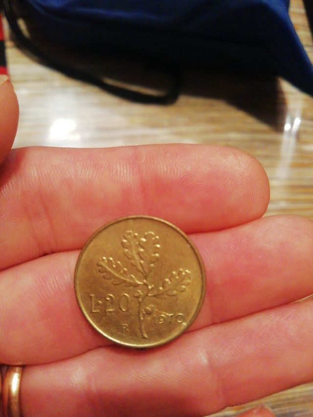 Moneta da collezione 20 lire 1970