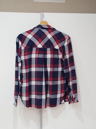 Camisa mujer de cuadros Bershka talla S