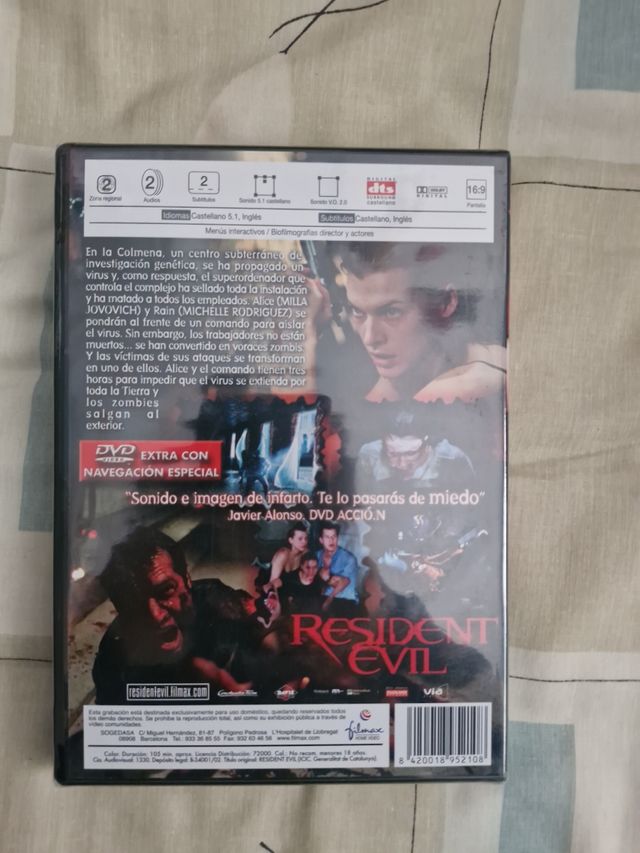 Resident evil dvd