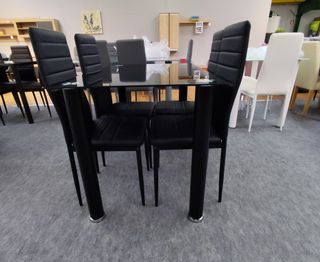 MODERNA MESA DE COMEDOR +4 SILLAS EN 4 COLORES✅✅