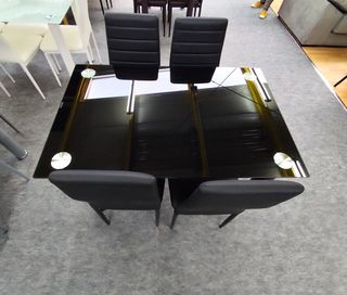 MODERNA MESA DE COMEDOR +4 SILLAS EN 4 COLORES✅✅