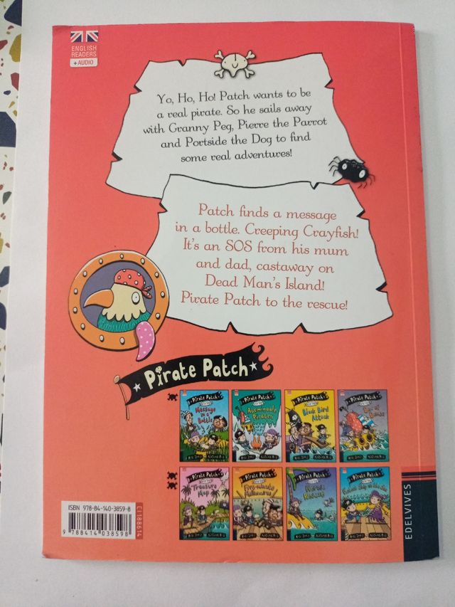 Pirate Patch,message in a bottle