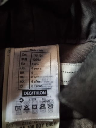 Pantalón nieve niño