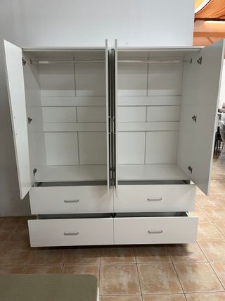 ARMARIO DE 4 PUERTAS + CAJONES Y ESPEJO ¡NUEVO!