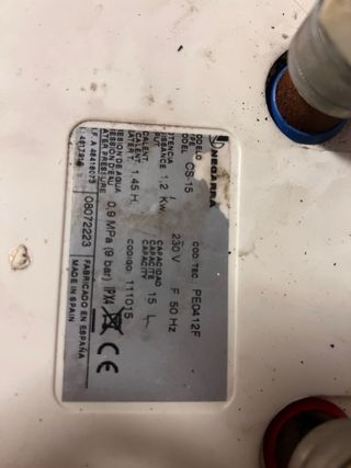 Termo electrico Negarra 15 litros