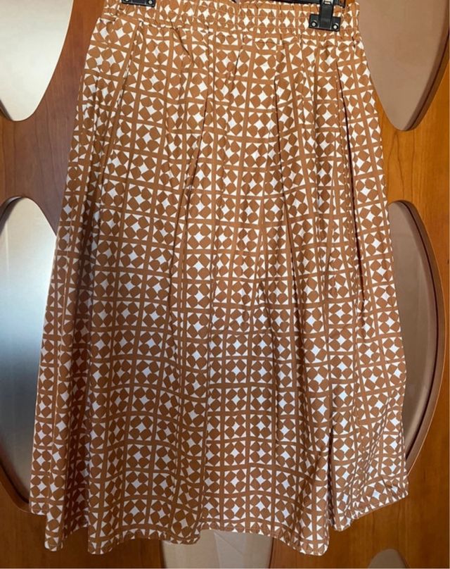 Gonna vintage a pieghe ampie