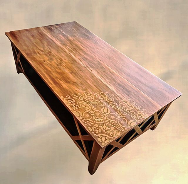 Mesa rústica bohemia grande