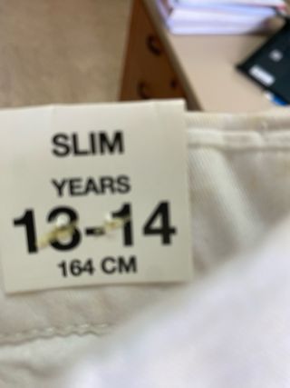 Pantalon blanco niño Zara 13-14