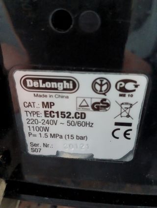 Maquina de café italiana Delongi