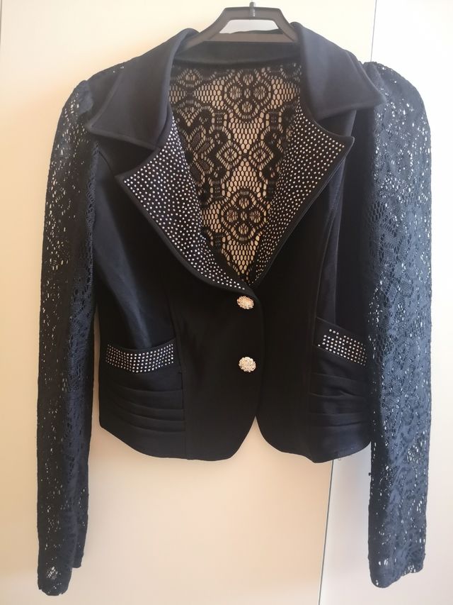 Giacchino nero con strass