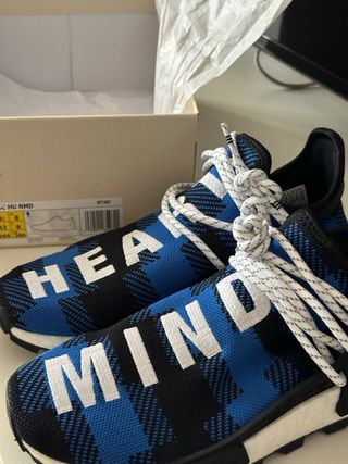 adidas NMD Hu Pharrell x BBC Blue Plaid