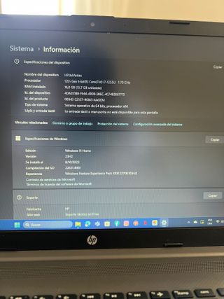 Hp 250 g9 i7 512SSD